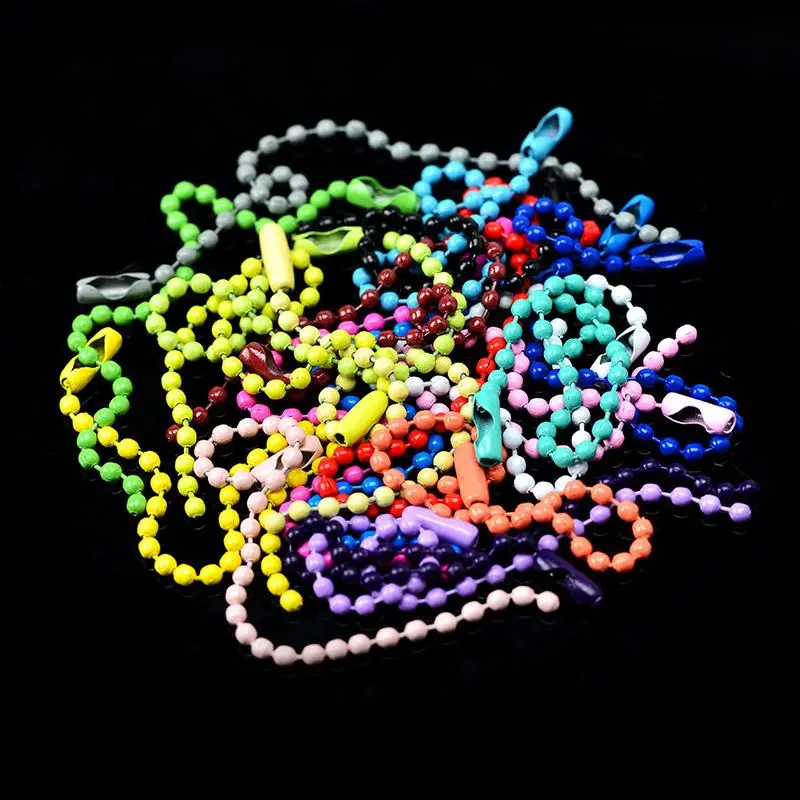 100pcs 10cm Powder Coated Wave Bead Chain Link Connector Pendant Hooks for Jewelry Making DIY Bracelet Necklace Accessories