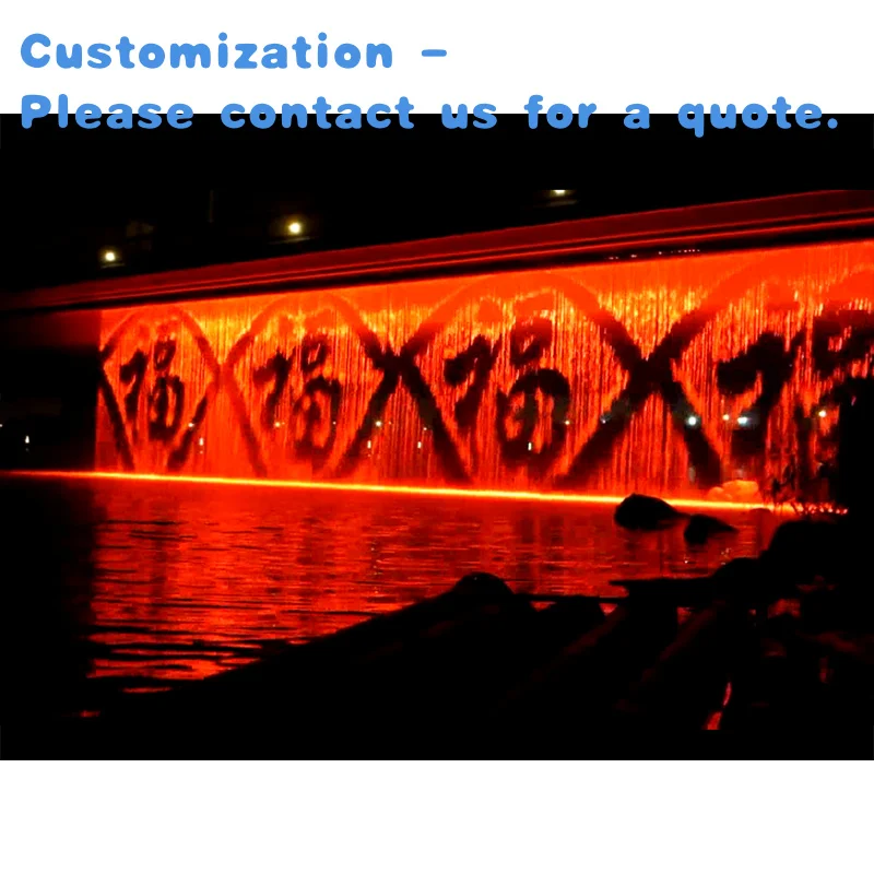custom.Custom Indoor/Outdoor Digital Curtain Wall Fountain Premium Stone Garden Product with Waterfall Effect