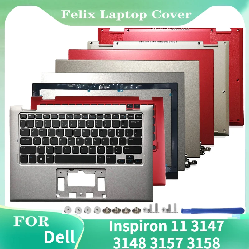 

Задняя крышка для ноутбука Dell Inspiron 11 3147 3148 3157 3158/передняя рамка ЖК-дисплея/клавиатура с упором для рук/Нижняя крышка