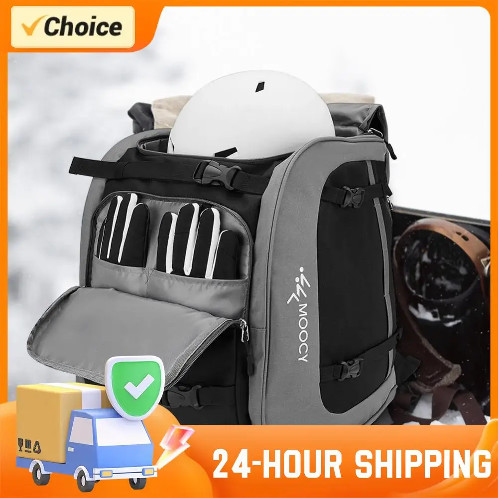 

Рюкзак для шлема и одежды 65 л, большая вместимость, сумка для хранения обуви, шлемов и одежды, регулируемый, водонепроницаемый, для мужчин и женщин, для кемпинга и катания на лыжах