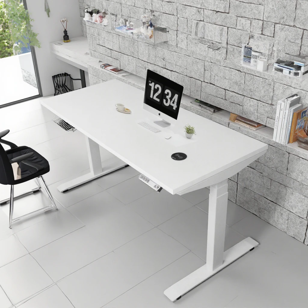 Hot Sell   Electric  Dual Motor  Adjustable Height Table Frame  Easy  Assembly Modern Design  Home Office Desk