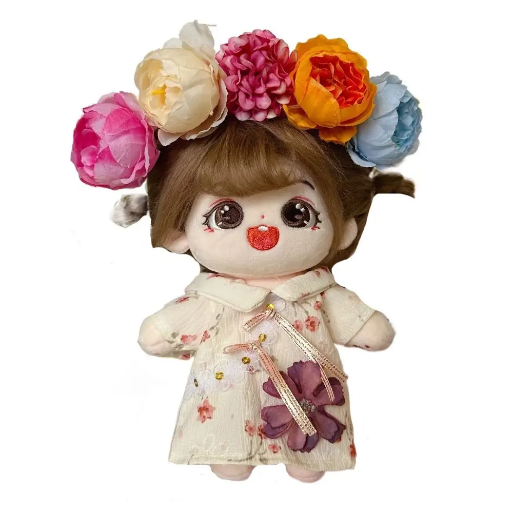 20Cm Katoen Pop Veranderende Kleding Bjd Poppen Accessoires Pop Lolita Kleding Cosplay Rekwisieten Handgemaakte Pop Jurk Set