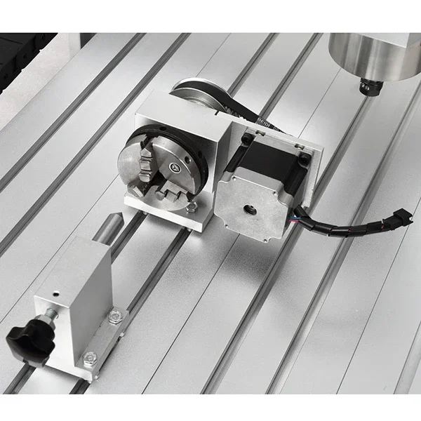 A-axis 80 Chuck and Thimble, Turntable 4-axis Machine Engraving 3040 with 23 76 Mm Stepper Motor