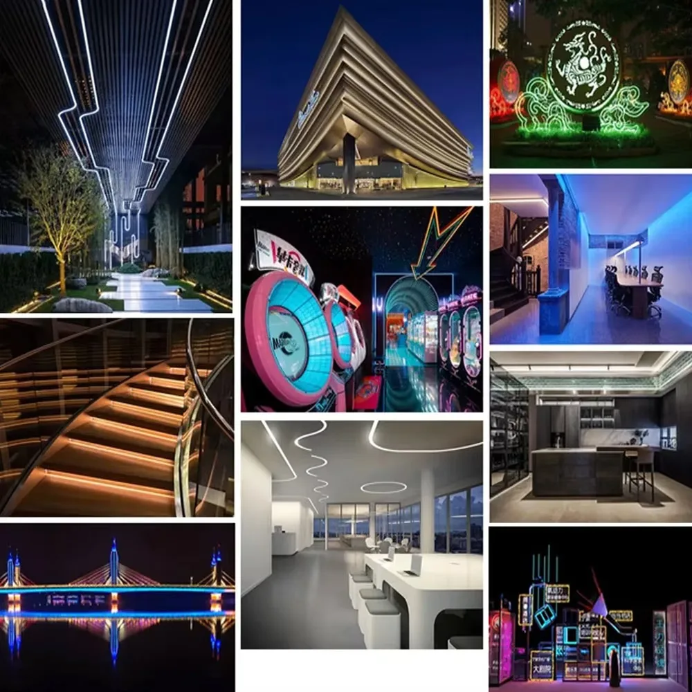 DIY Flexible LED Filament 128mm Positive Negative Same End Edison Bulb Lamp Parts DC3V Night lights Decor