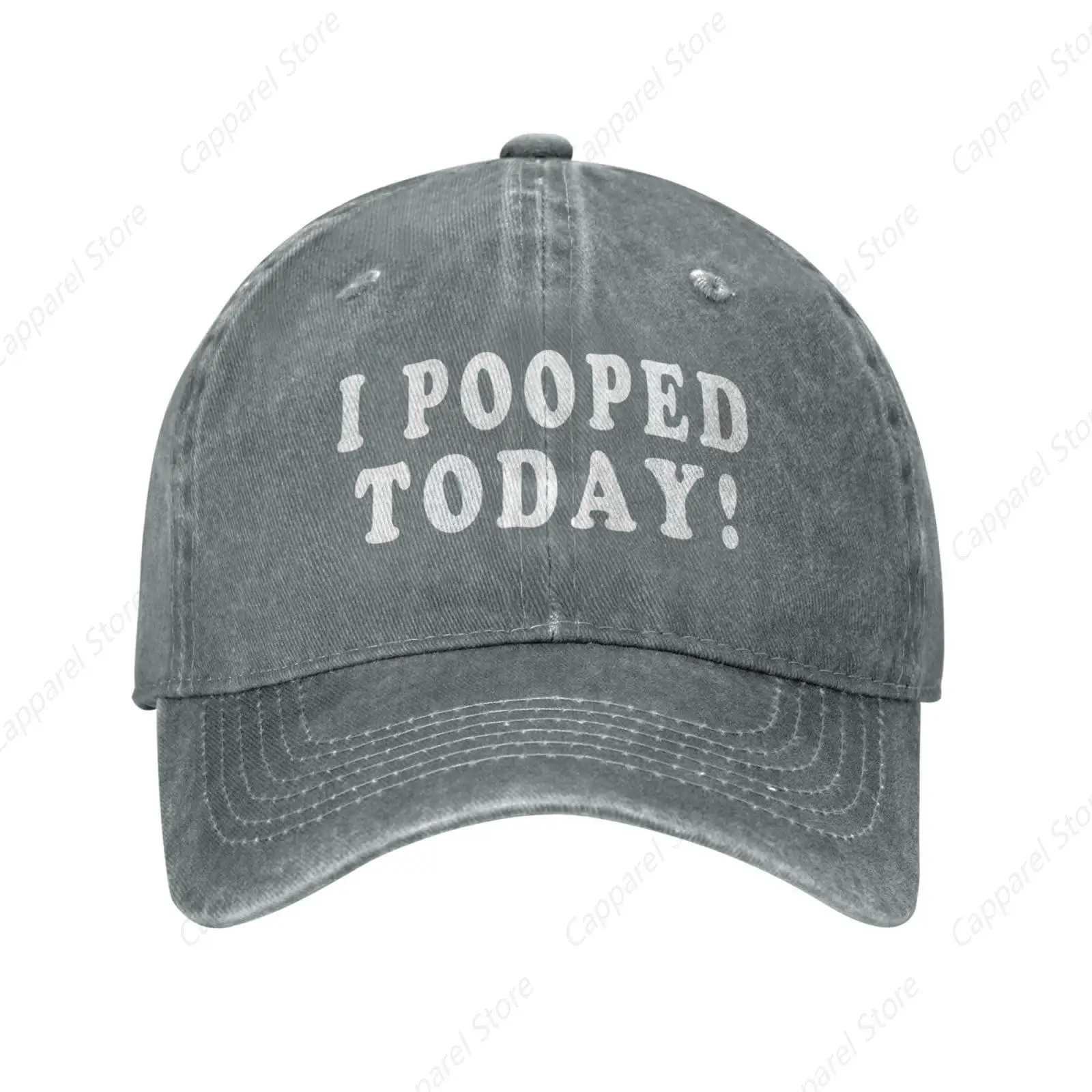 

I Pooped Today Hats for Men Women Baseball Cap Vintage Washed Baseball Hats