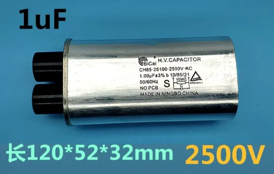 1.00uf 2500V Microwave Oven HV CH85  Capacitor for  Microwave Oven Capacitor Parts Accessories