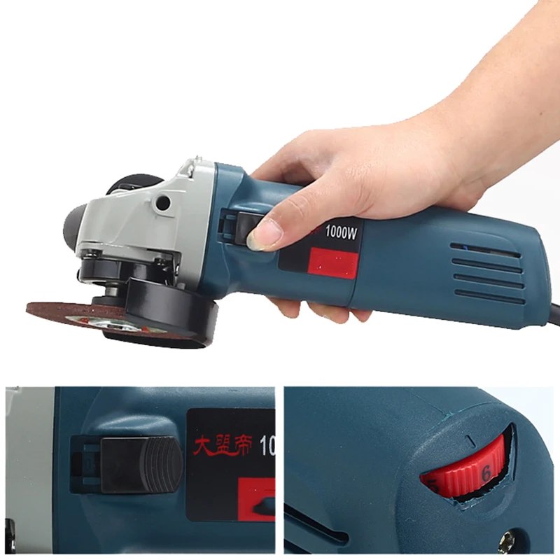 860W adjustable speed electric angle grinder 220v grinder metal cutting grinder handheld polishing machine