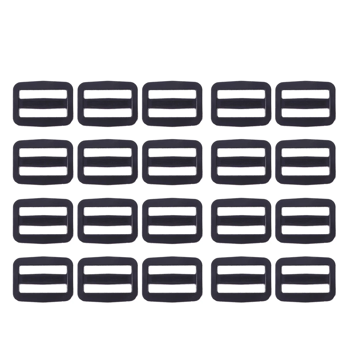 

20 Pcs Cord Lock Drawstring Toggle Rope Locks Black Plastic Spring Loaded for Lanyard Luggage Clothing Backpack