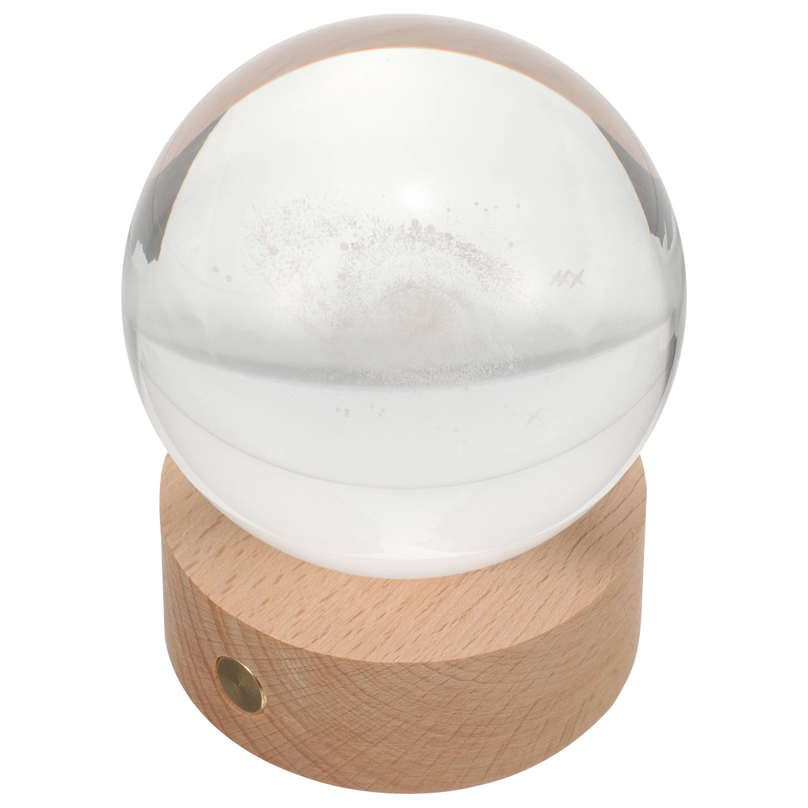 

3D Crystal Ball Night Lamp 8cm Solar System 7cm Warm Base Charging Touch Switch Desk Bedroom Table Lamps Small Gifts
