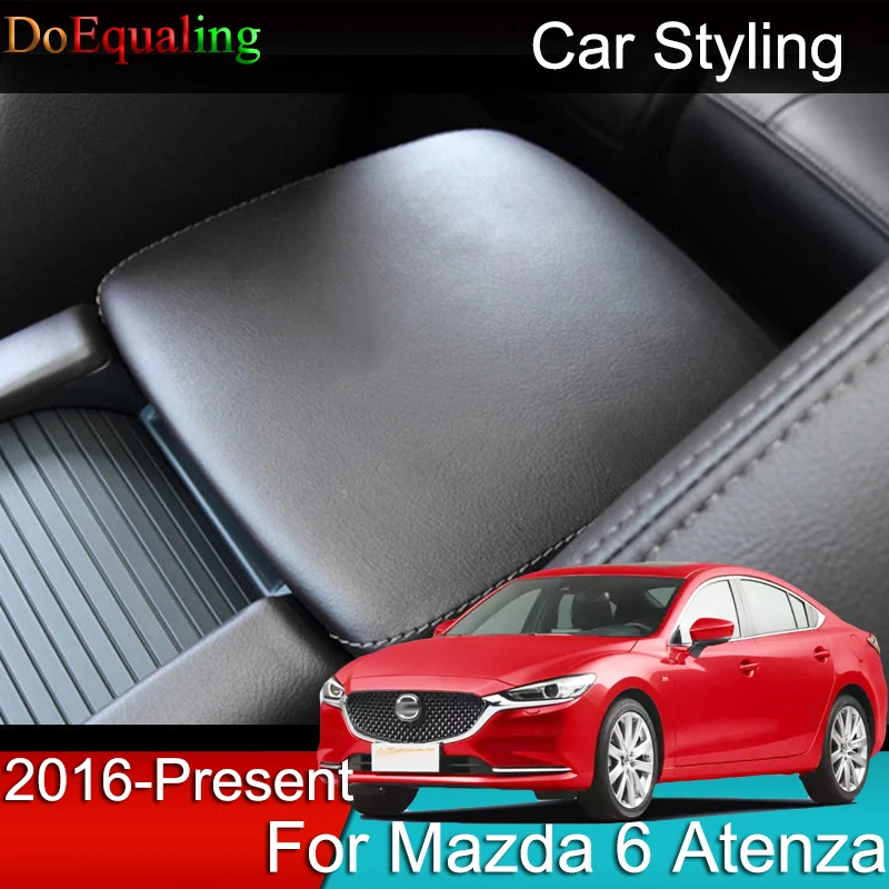 Car Armrest Console Cover Cushion Support Box Top Matte Liner Mat Case Accessories Interior For Mazda 6 Atenza 2020 2021 2022