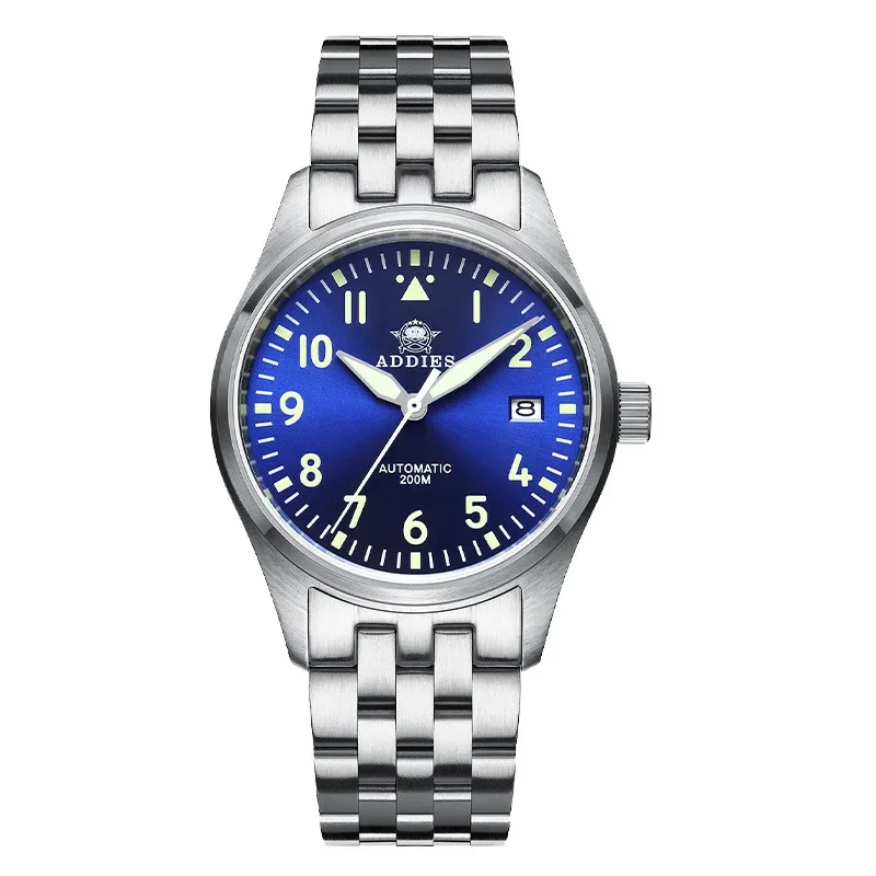 Men's Mechanical Watch Special Forces Pilot Watch Swiss Glow Steel Sapphire Diving Men's Watch