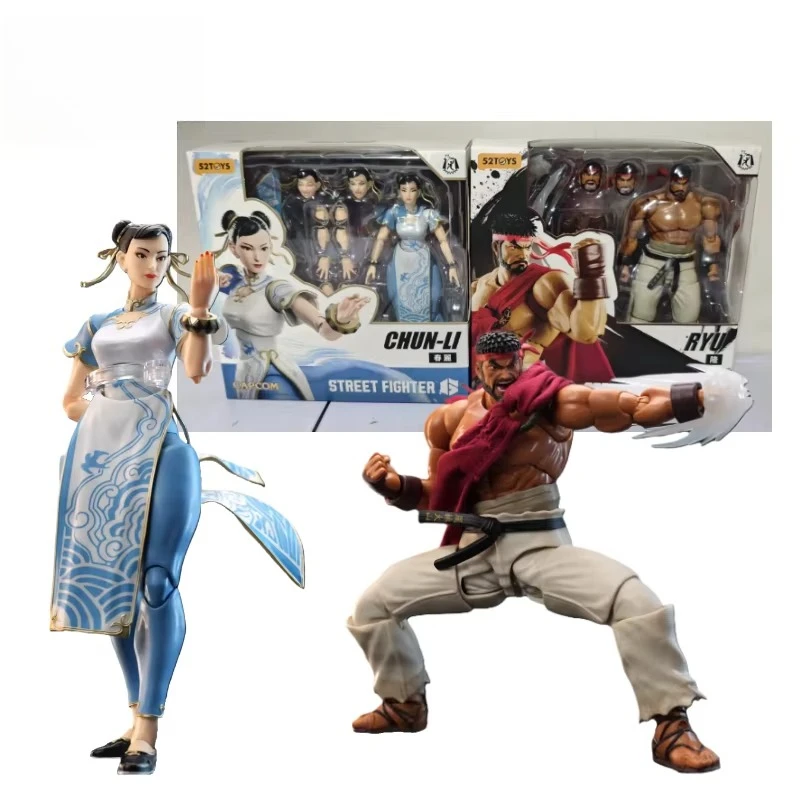 In Stock! 52TOYS Lightning Dance Street Fighter 6 Street Fighter Ryu Chun-Li Action Anime Figures Models Toys Gifts