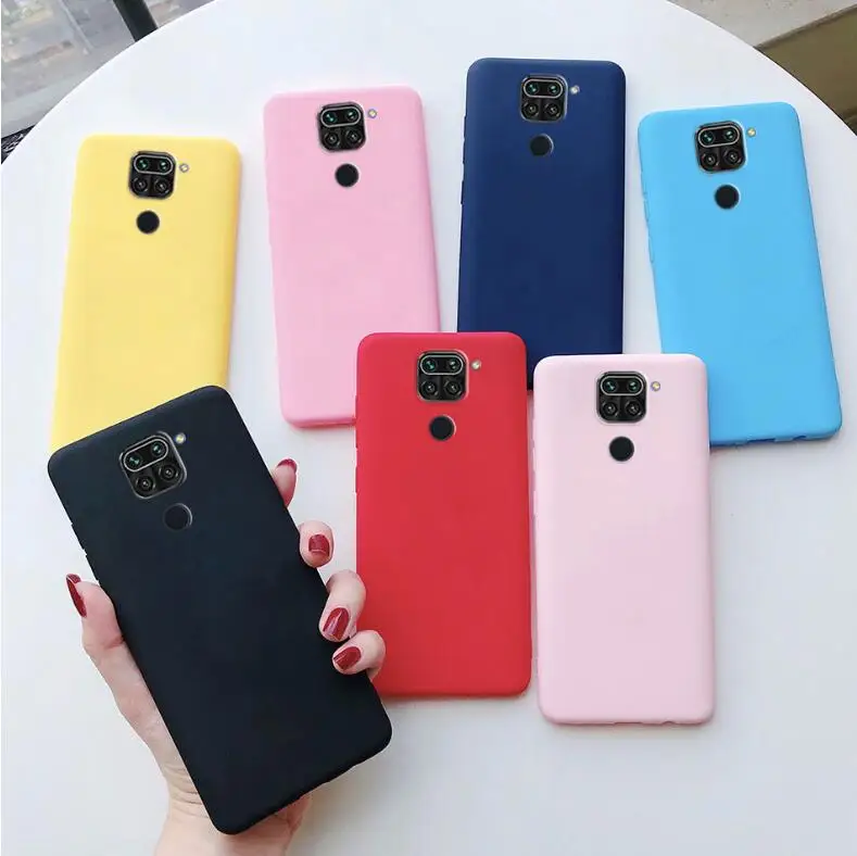 For Xiaomi Redmi Note 9 4G Bumper Coque Matte Skin Feel Case For Redmi 10X 10 X 4G Phone Cases Cover Redmi Note9 4G Shell