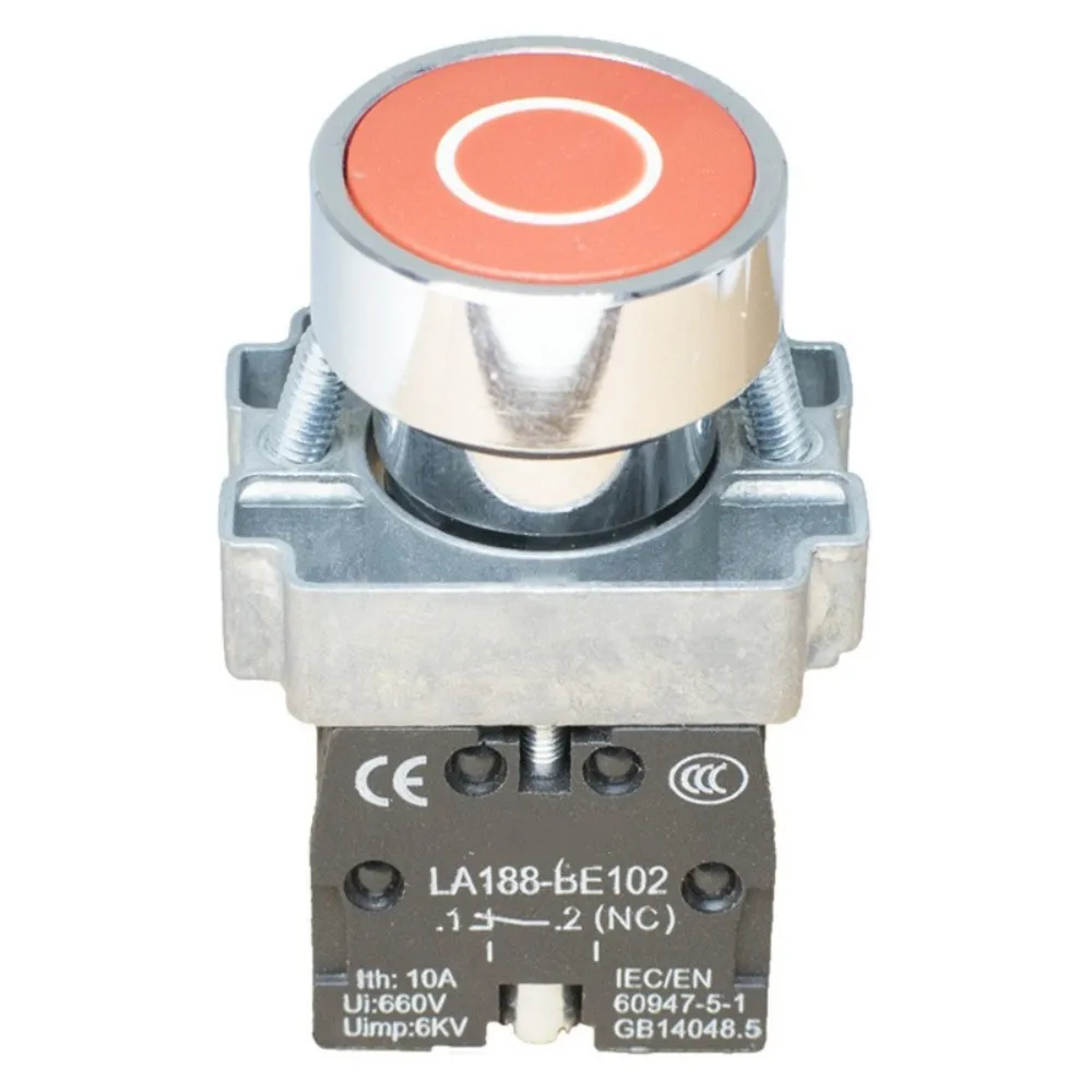 

ZB2-BA4322 NC Normally Closed Red Sign Momentary Push Button Switch 22mm