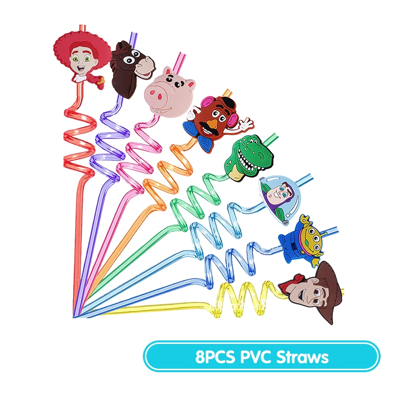 トイ・ストーリー 誕生日テーマパーティー飾り ウッディ パーティー ペーパーストロー プレート カップ 食器類 背景幕 バナー 風船 パーティー用品