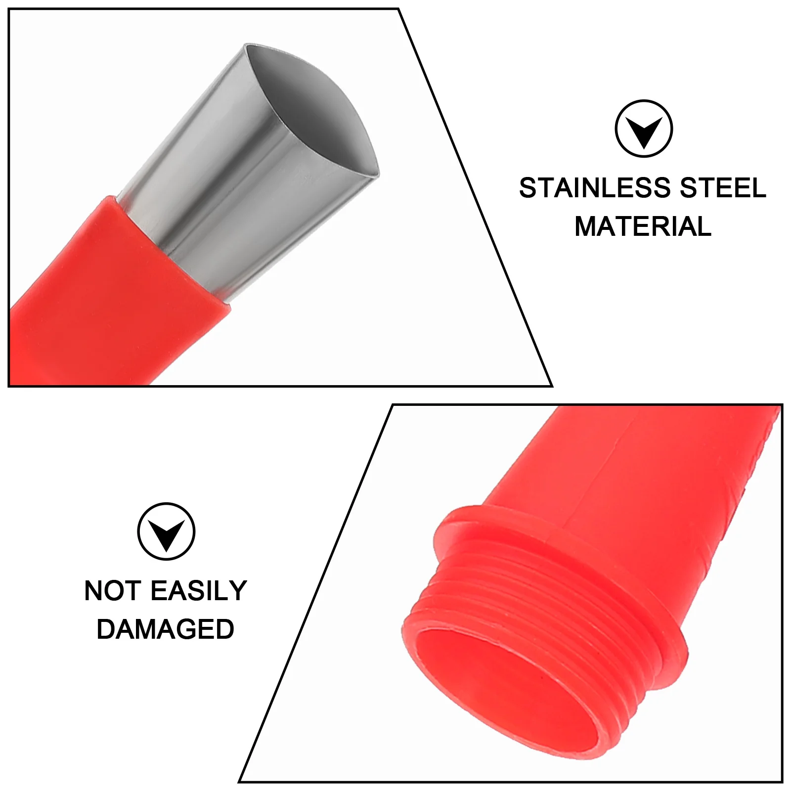 1 مجموعة السد فوهة نصائح الفولاذ المقاوم للصدأ مجموعة أدوات بلاستيكية سهلة التنظيف الحفاظ على تنوعا المنزل DIY إصلاح السد فوهة نصائح