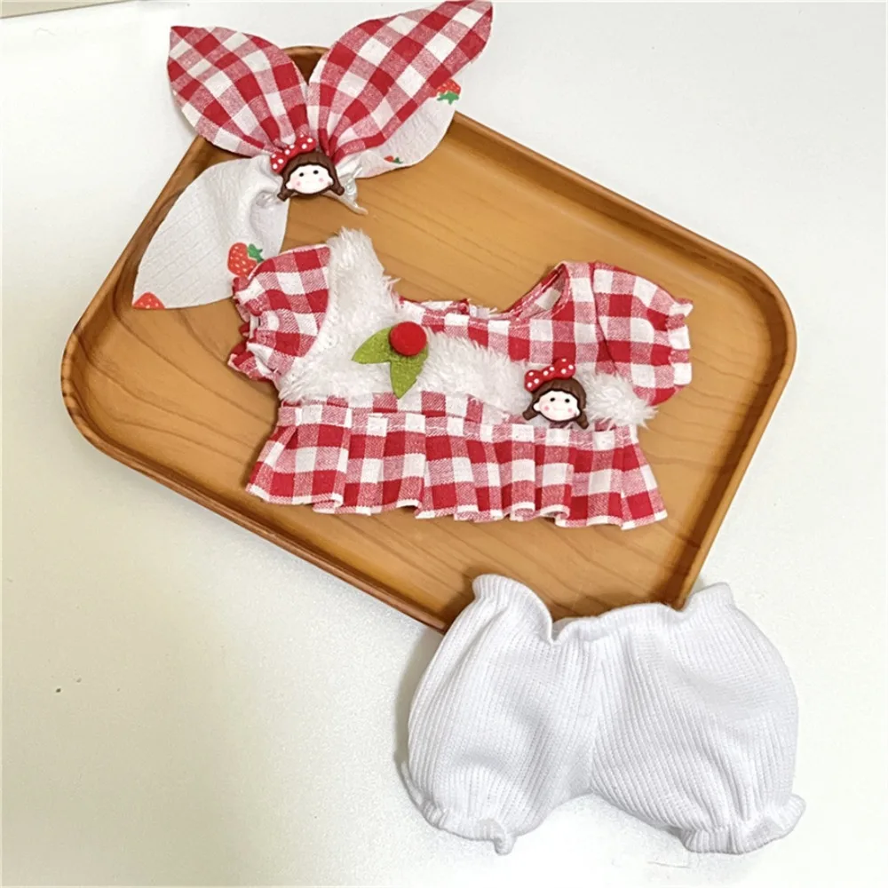 New 20cm Cotton Suspender Pants Suspender Pants Doll Clothes Doll Miniature Dress Suit Clothing Set Girl Accessories