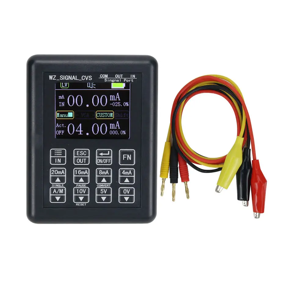 

4-20mA Current Voltage Transmitter Calibrator Signal Generator with Input Output Conversion