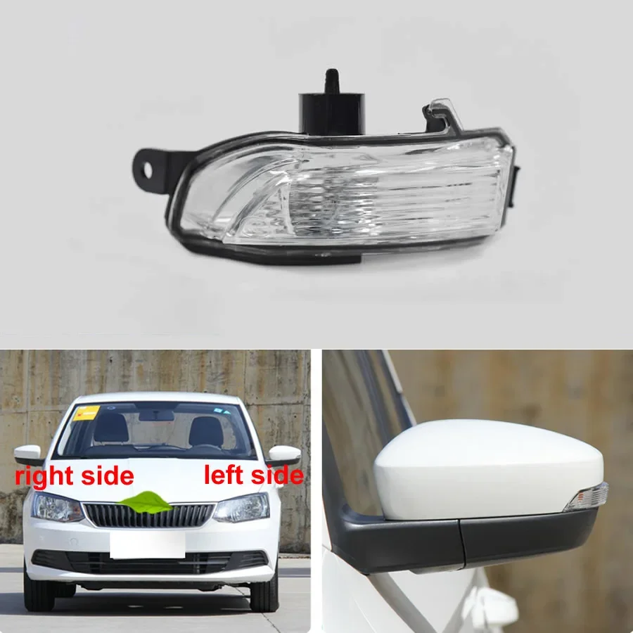 

For Skoda Fabia 2015-2020 / Rapid 2018-2020 Car Accessories Rear View Mirror Turn Signal Light Lamp Cover No Bulb