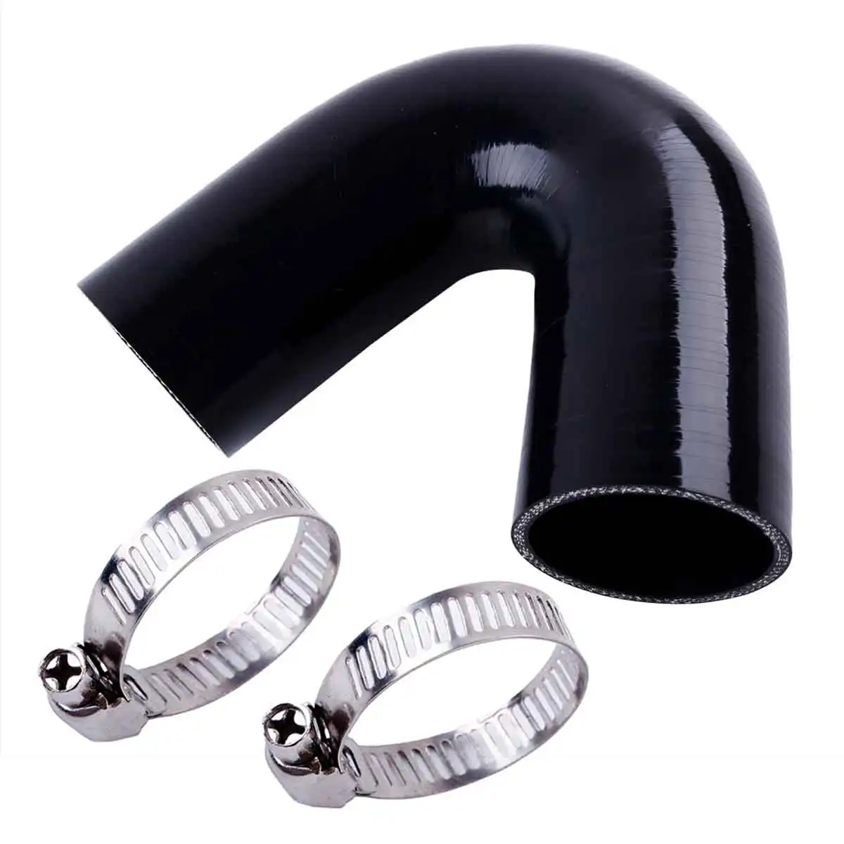 

1Pcs Black 135 Degree Elbow Silicone Hose Pipe Intercooler Coupler Turbo Hose ID 38mm 51mm 63mm 76mm 89mm 102mm