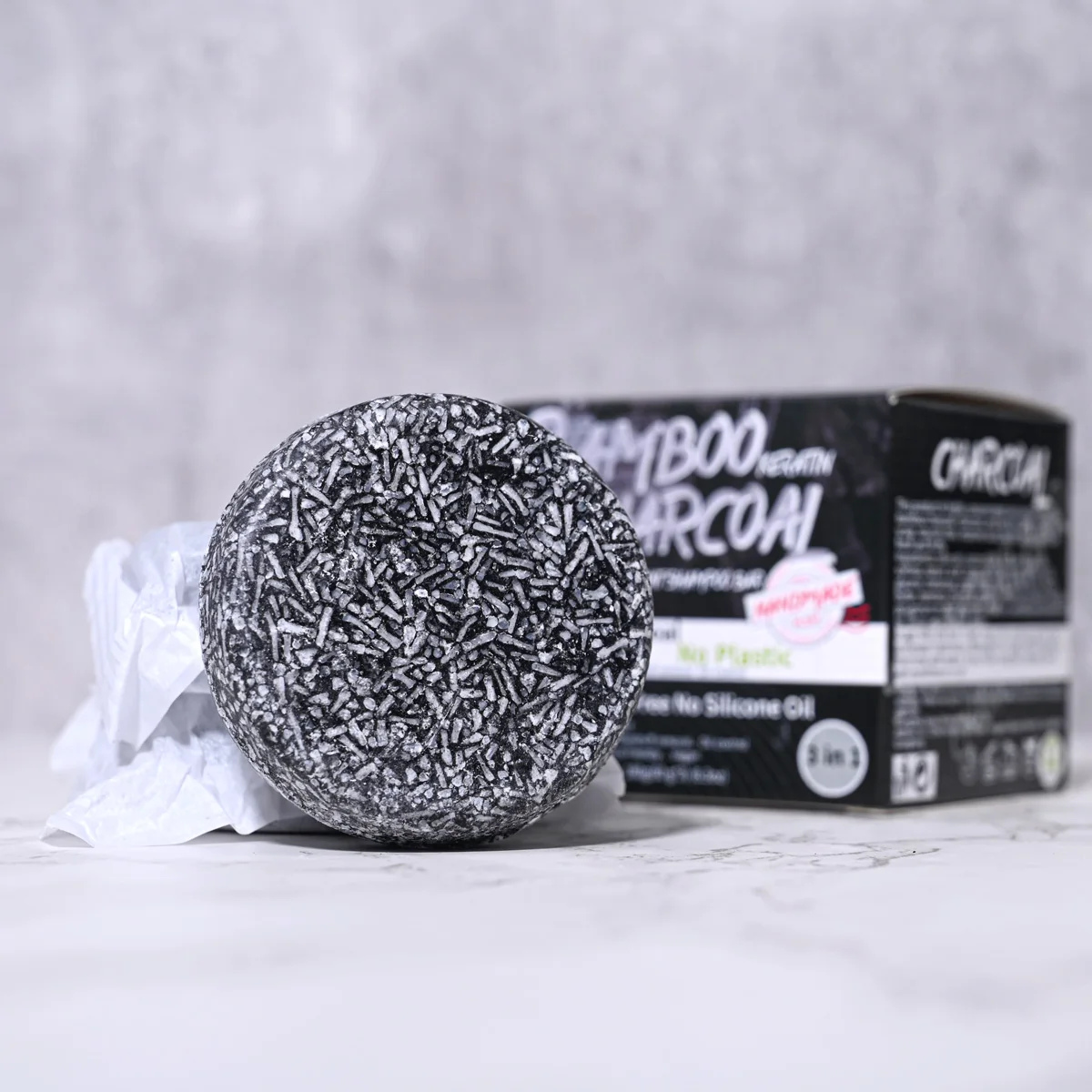 3pcs Set Of Bamboo Charcoal Plant Extract Essential Oil Shampoo Soap Oil Control Refreshing Solid Shampoo Soap Handmade Soap