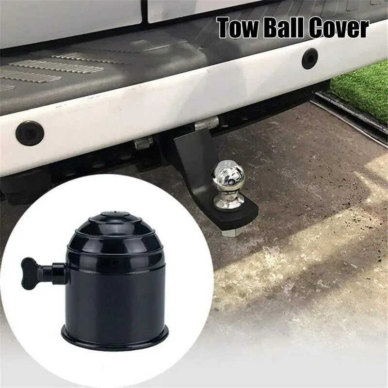 

Hitch Receiver Cover Dustproof Tow Ball Cover Trailer Hitch Receiver Cover Sturdy Caravan Hitch Ball Cap Tow Trailer Hitch Cover