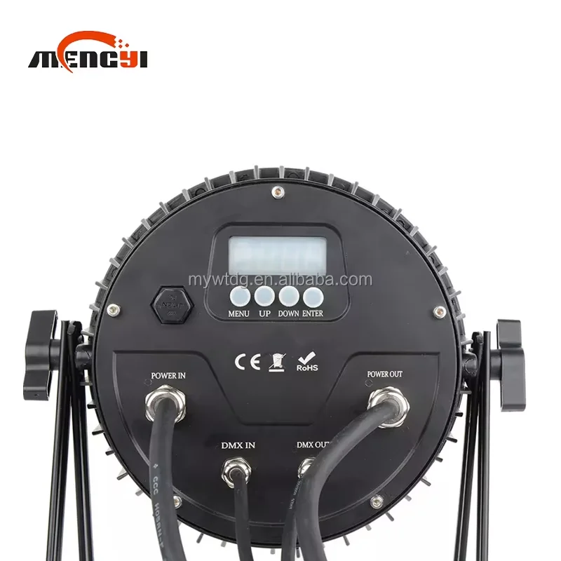 سطوع عالية مقاوم للماء IP65 RGBWUV كامل اللون اللاسلكية APP LED الاسمية ضوء 12 قطعة * 18 واط 6in1 بطارية LED الاسمية ضوء DMX512 التحكم