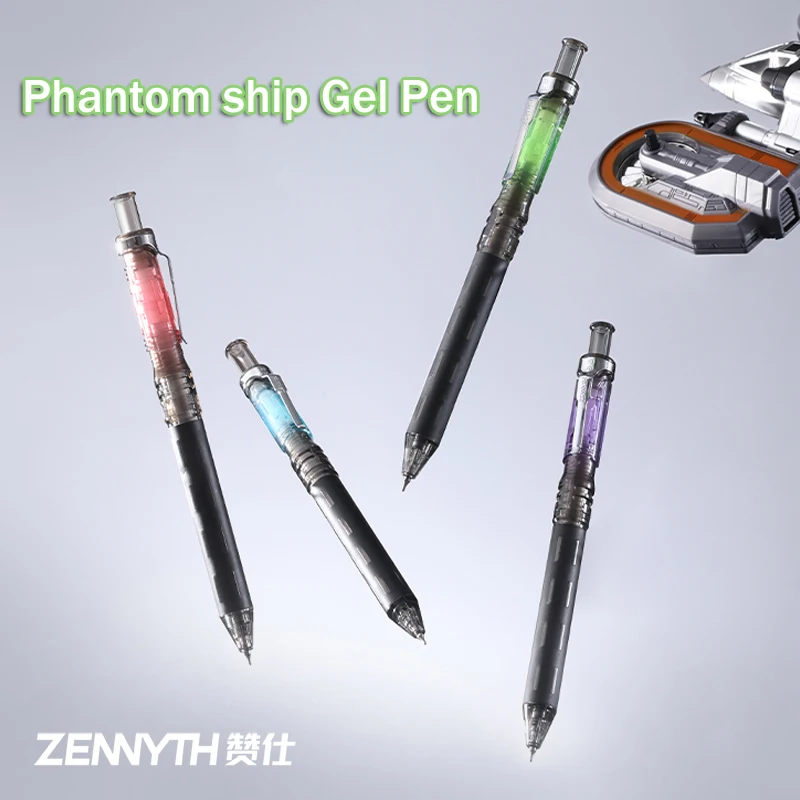 

ZENNYTH STARSHIP Gel Pen Set,Retractable Creative Design 0.5mm Quick-Drying Black Ink Pens Smudge-Resistant For Everyday Writing
