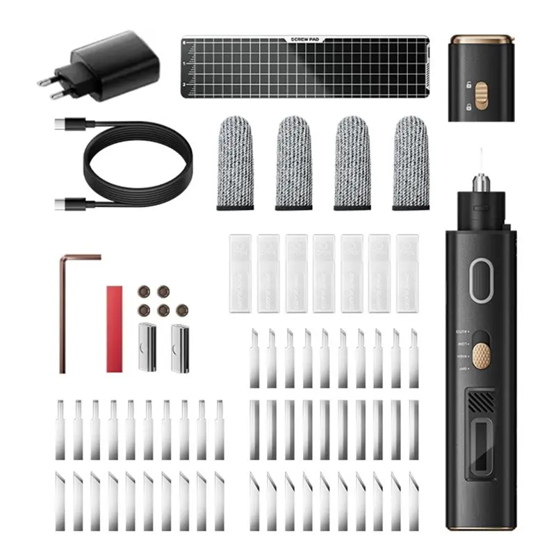 A73E-JM-Y10 PRO Ultrasonic Cutting Knife Kit For PVC Cable Plastic Circuit Board Cutting Tool Degumming& Rust Removal EU PLUG