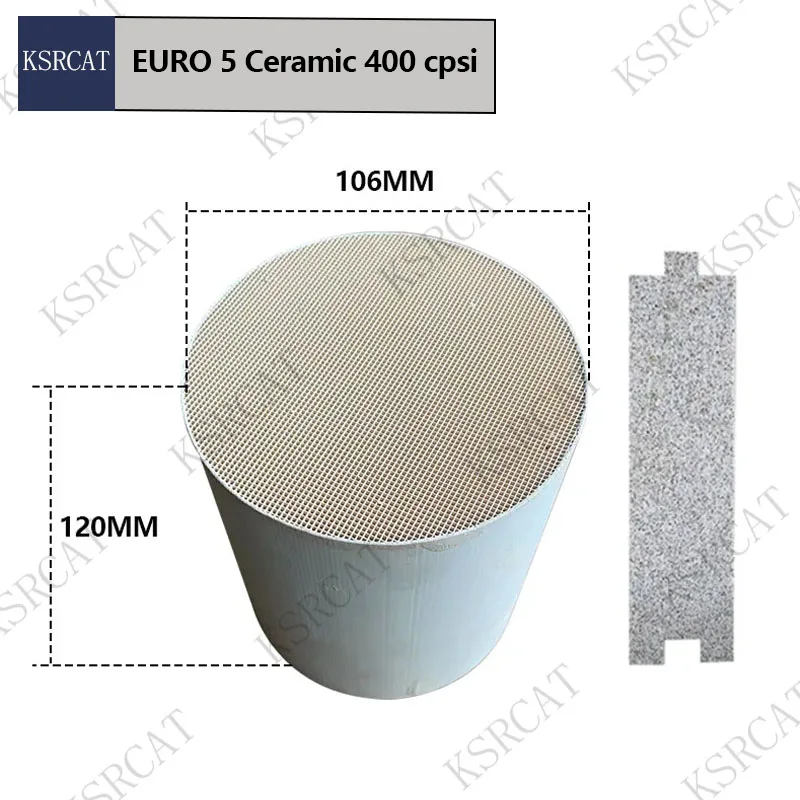 Three-Way Catalyst (TWC)  Car Engine Catalyst Ceramic Substrate Euro 5 106*120mm For FORD FUSION 4 CYLINER 2.5 LITRE 2016