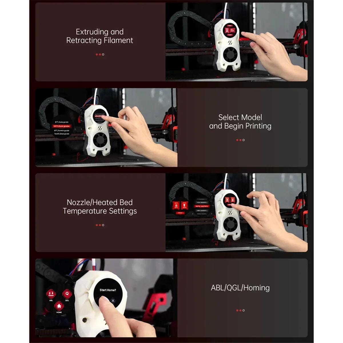 

A04V KNOMI V2.0 1,28-дюймовый экран для 3D-принтеров для Klipper V2.4 Capacitive Stealthburner