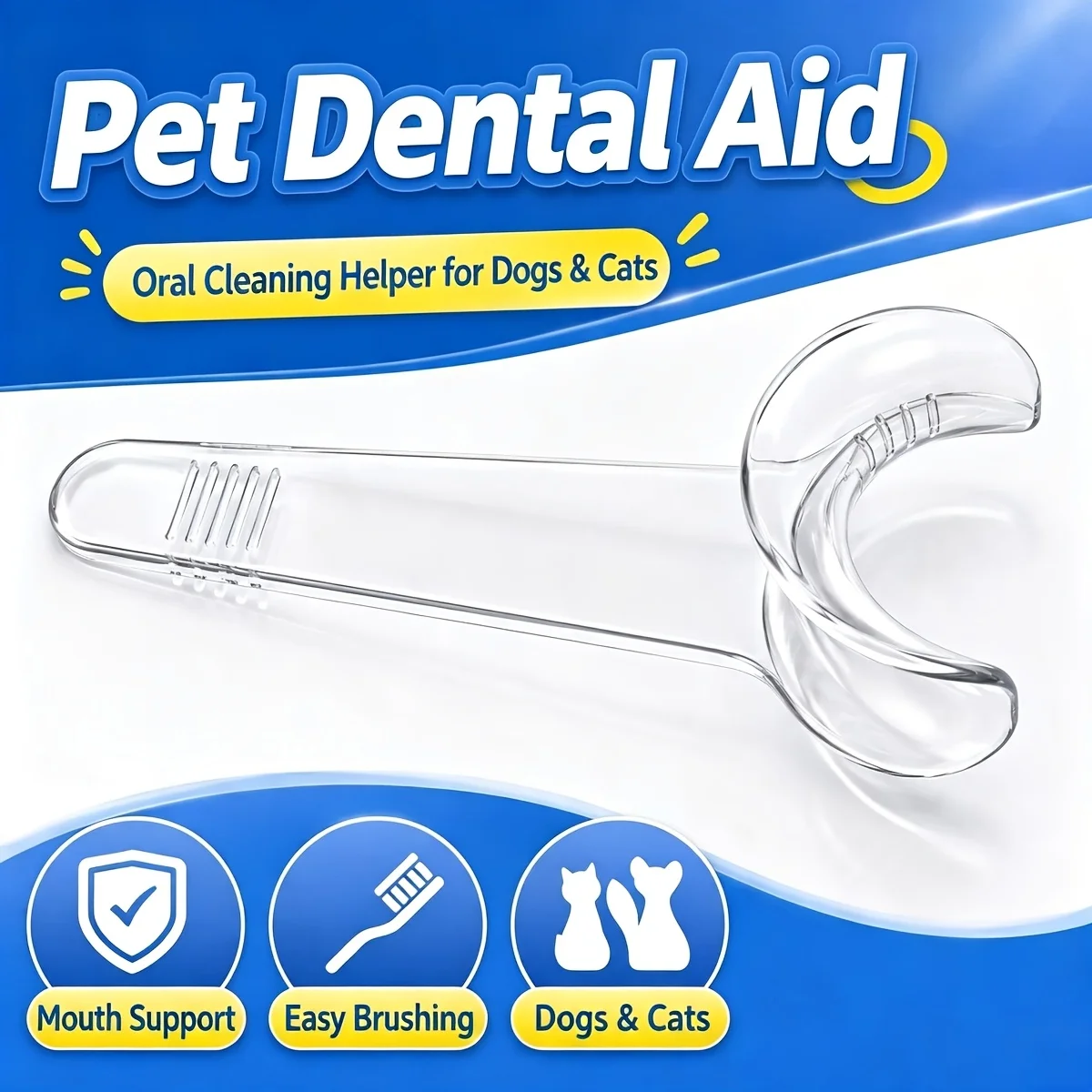 3pcs Universal Pet Toothbrushing Mouth Opener for Cats and Dogs, Dental Cleaning Tool for Small to Medium-Sized Pets