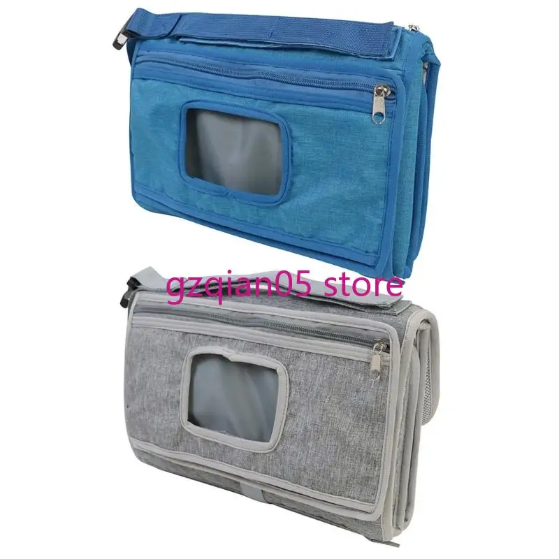 سجادة تغيير حفاضات الأطفال N7ME مع وسادة قابلة للفصل ومقاومة للماء بتصميم حيوان محايد