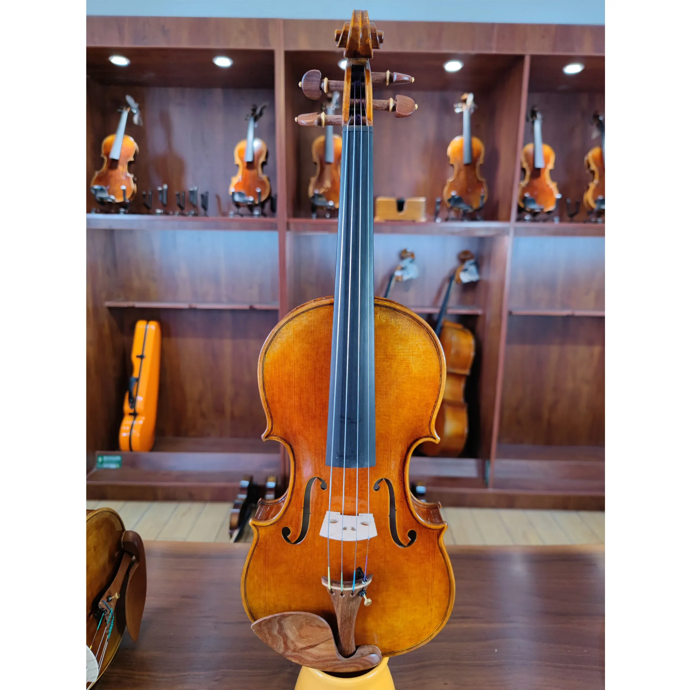 Professional European Grade A Spruce Maple Full Size 4/4 Violinist Violin