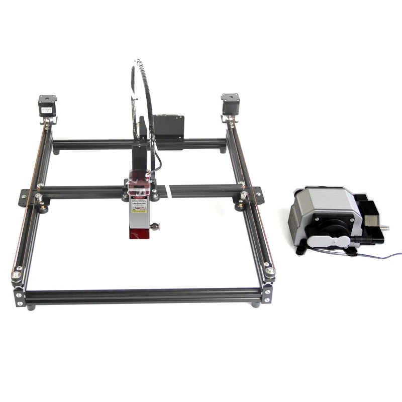 DIY Disassembled LY Frame Type Square Guide Rail La ser Cutting Engraving Machine 455NM 10W Off-line Control Kit Size A0