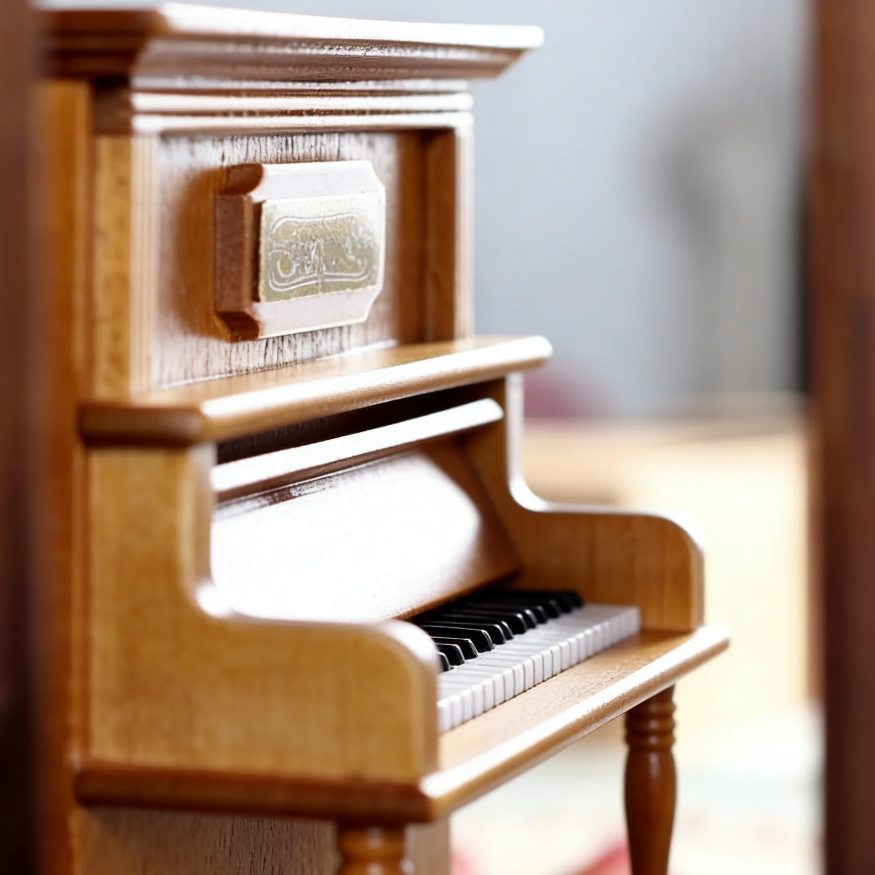 Realistic Mini Grand Piano Music Box, Wooden Jewelry Gift for Girls, Birthday Christmas Home Desk Decor