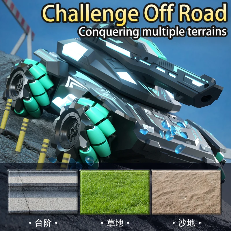 Neue Rc Tanks 2,4G Dual Control Modus Gepanzertes Fahrzeug High Speed Wasser Bombe Induktion Uhr Fernbedienung Doppel Control Spielzeug geschenk für Jungen