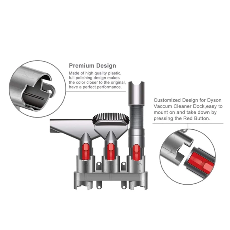 حامل منظم ملحقات محطة M14K-Docks متوافق مع Dyson V7 V8 V10 V11 ملحقات تثبيت على الحائط