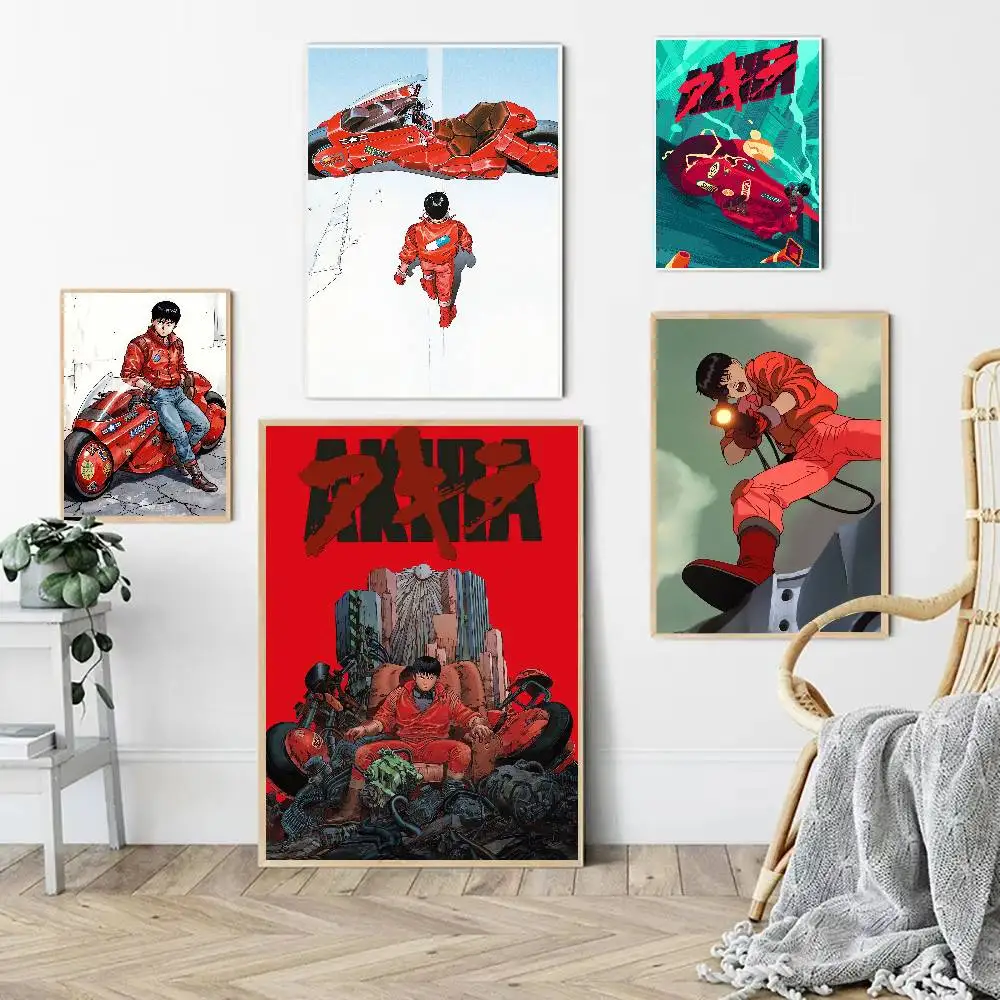 Anime Akira Funny Cute Cartoon Posters Prints Canvas Painting Wall Art Picture Living Room Home Decor