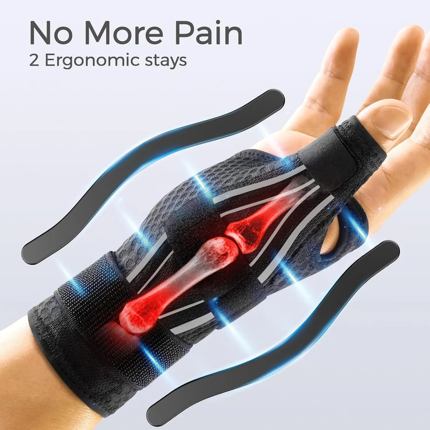 NEENCA Thumb Brace Support for Arthritis Pain and Support, Thumb Spica Splint Thumb Stabilizer for Tendonitis, Sprain Fits Palm