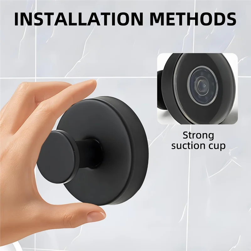 ABGG-خطافات كأس الشفط للباب الأمامي والنوافذ الزجاجية والمرايا والجدار للأكاليل-لا يوجد حفر، مجموعة موديل 2026 لاستخدام الحمام #3