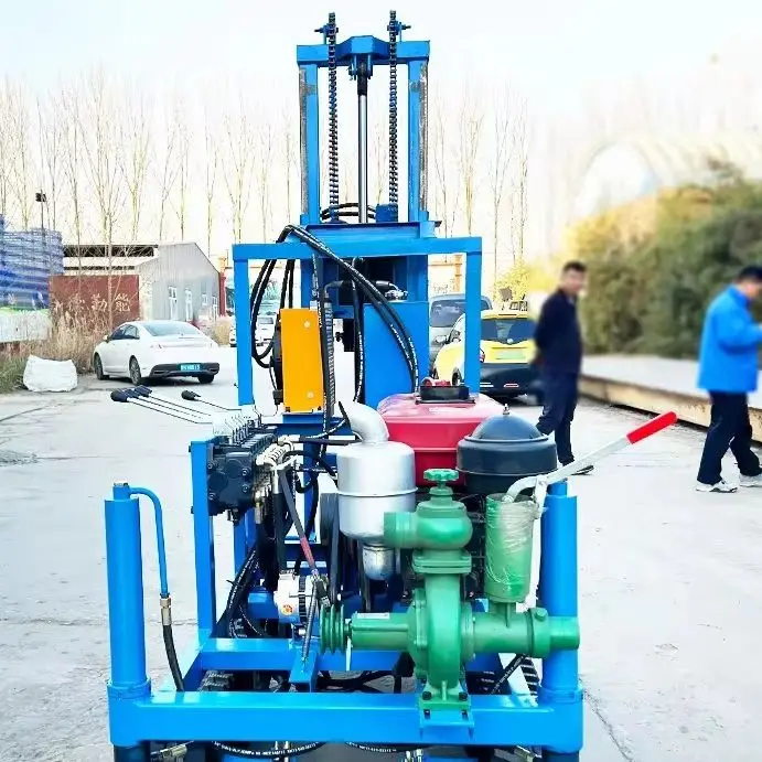 Customized Robust Build Water Rig Diesel Powered Wheeled Simple Repair Farm Irrigation Machine