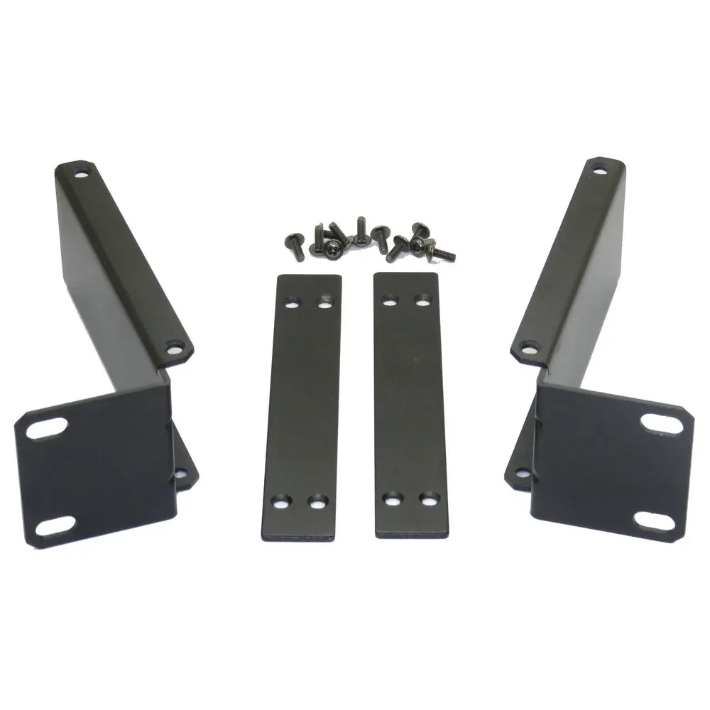 Set Rack Mount Bracket Kit Fit for Shure SLX4 SLXs Wireless Mic Dual Receivers