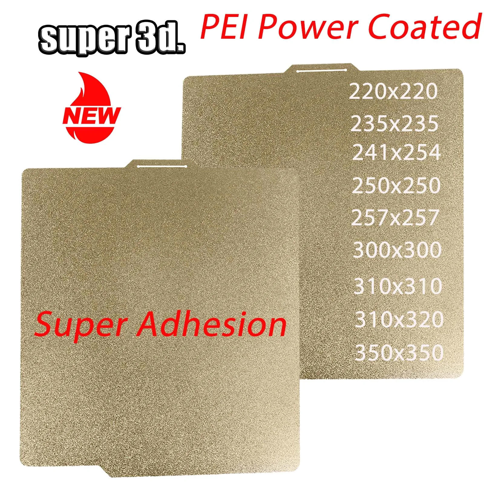 

PEI Hotbed Bambu Lab Рабочая пластина 220/235/257/310/350 Пластина Магнитная текстурированная кровать Pei Аксессуары для 3d-принтеров Запчасти Ender 3 MK3S