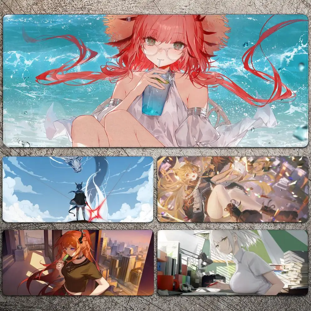 

Arknights Anime Girl Mousepad Large Gaming Mouse Pad LockEdge Thickened Computer Keyboard Table Desk Mat