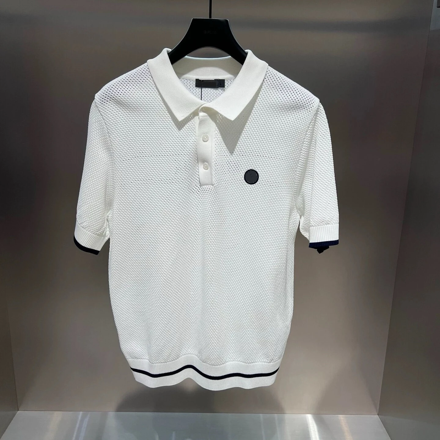 2026 Summer  Ice Silk Hollow Out Golf Shirt Man Fashion Sports Short Sleeve High Quality Brand Golf Top