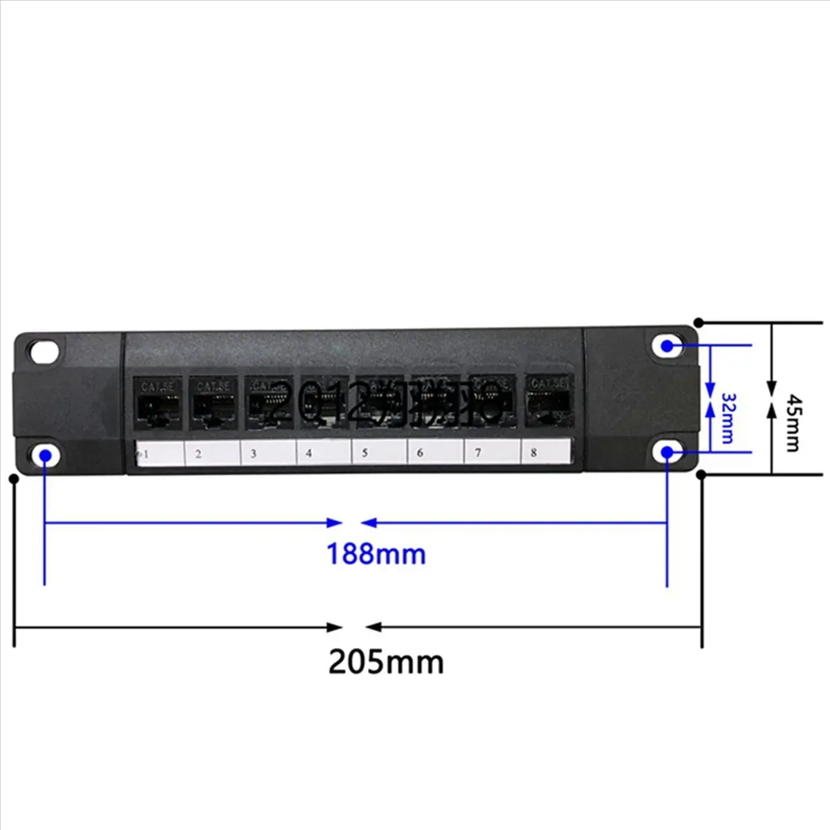 

SDFC 3X 8-портовая прямая патч-панель CAT6, сетевой кабельный адаптер RJ45, распределительная рамка Ethernet