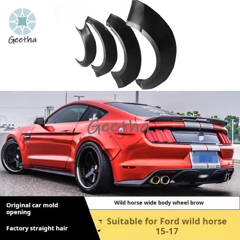 For 15-17 Ford Mustang RestorationStage 3 Wide Body Wheel Eyebrow Body Kit Surrounding in Carbon Fiber Material