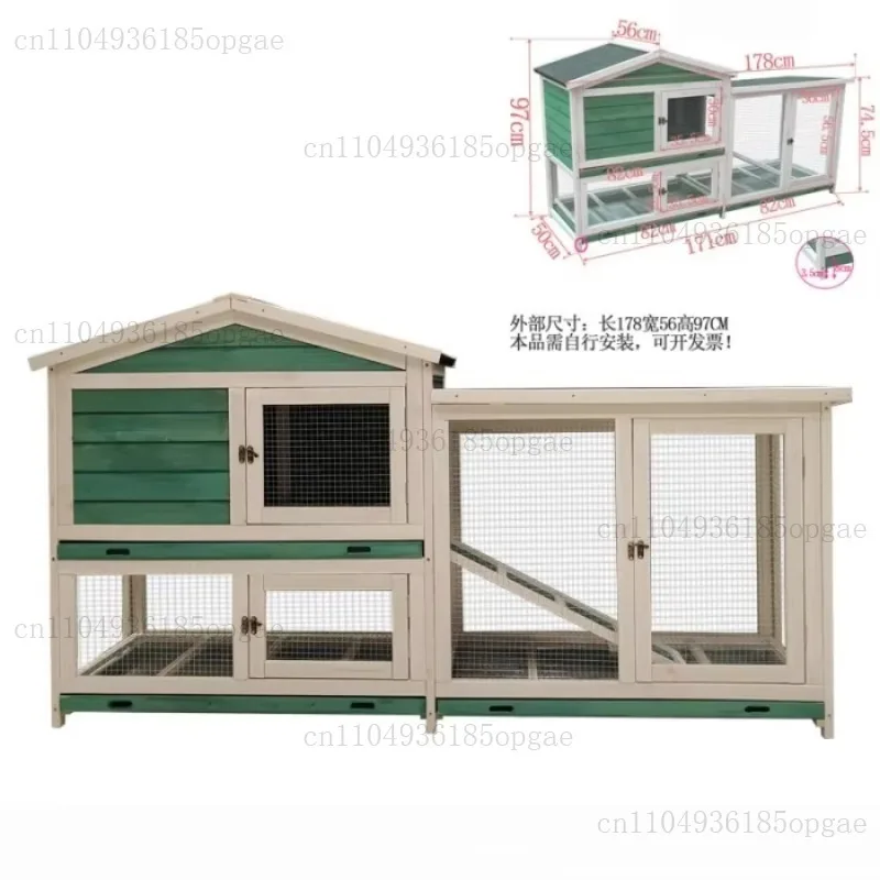 New anti-spray urine luxury double-layer pet rabbit product birdcage large pigeon house cat room