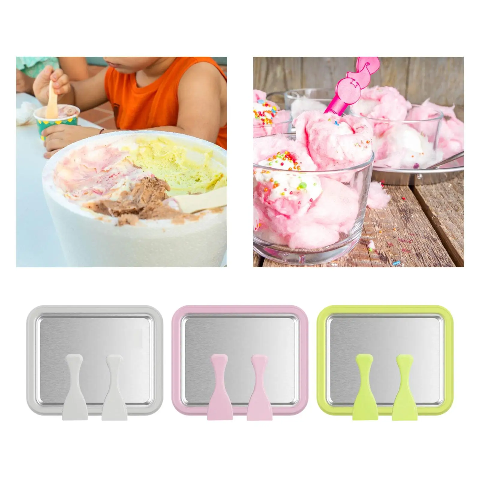 Instant Ice Cream Maker Ice Cream Plate Maker for Sorbets Ice Cream Sandwich